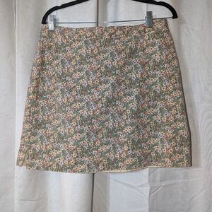 Y2K American Eagle Floral Skirt Cotton